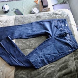 soft and simple blue jeans
